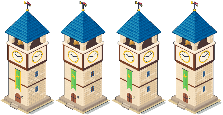 The clock tower, finished