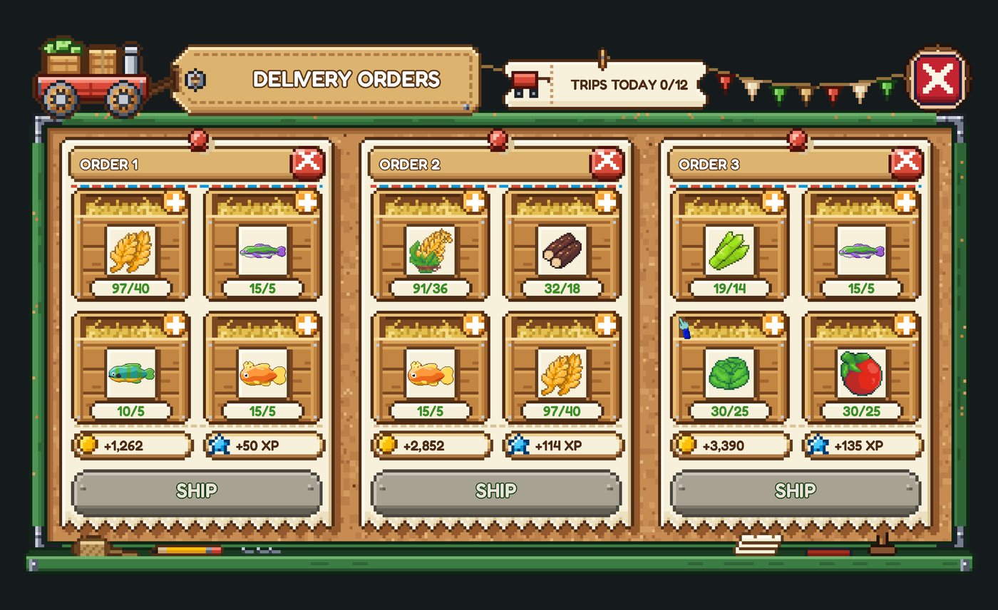 The Delivery Orders window